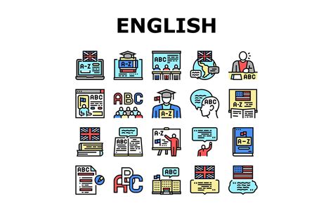 icons in english.